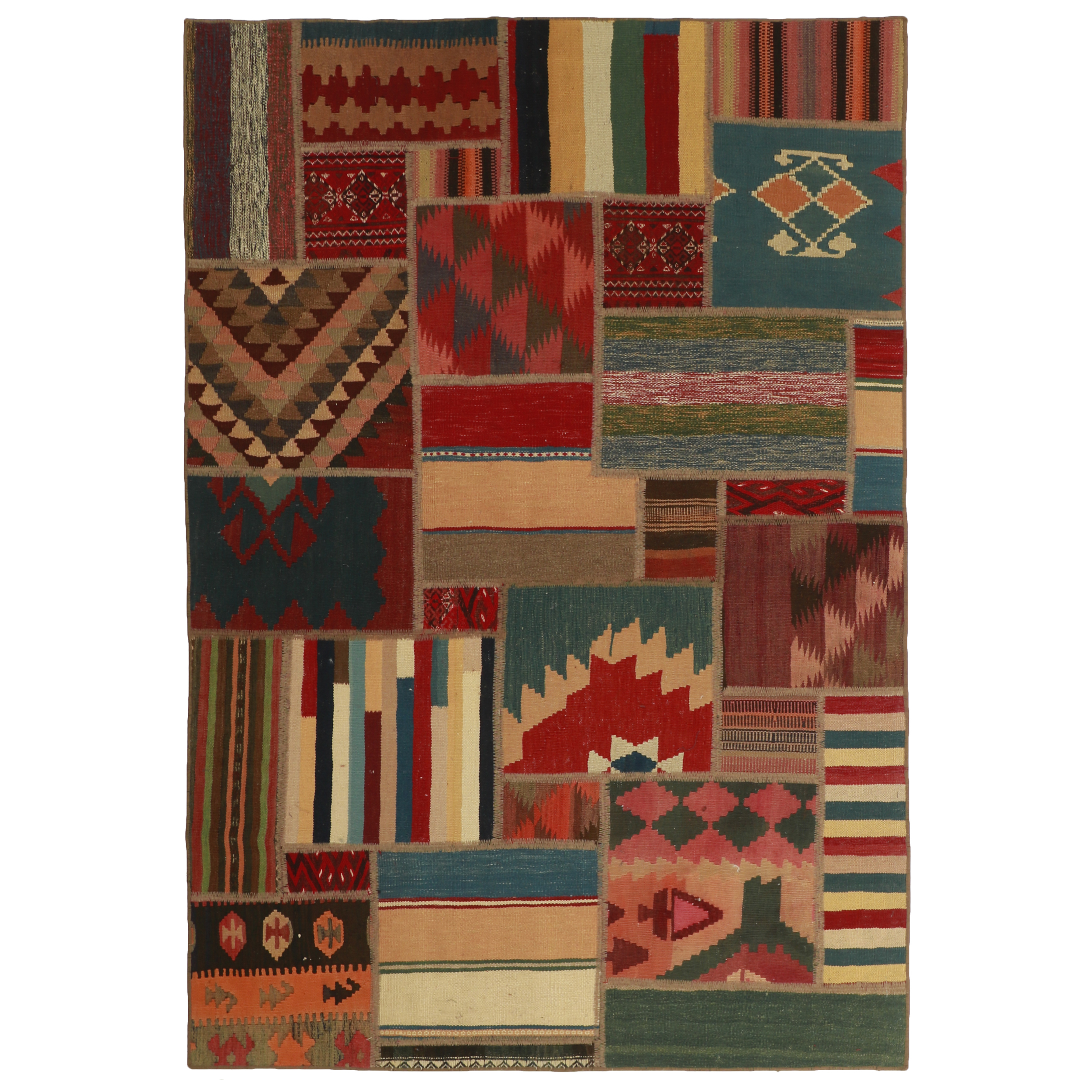 کلاژ گلیم دستبافت دو و نیم متری کد 486816