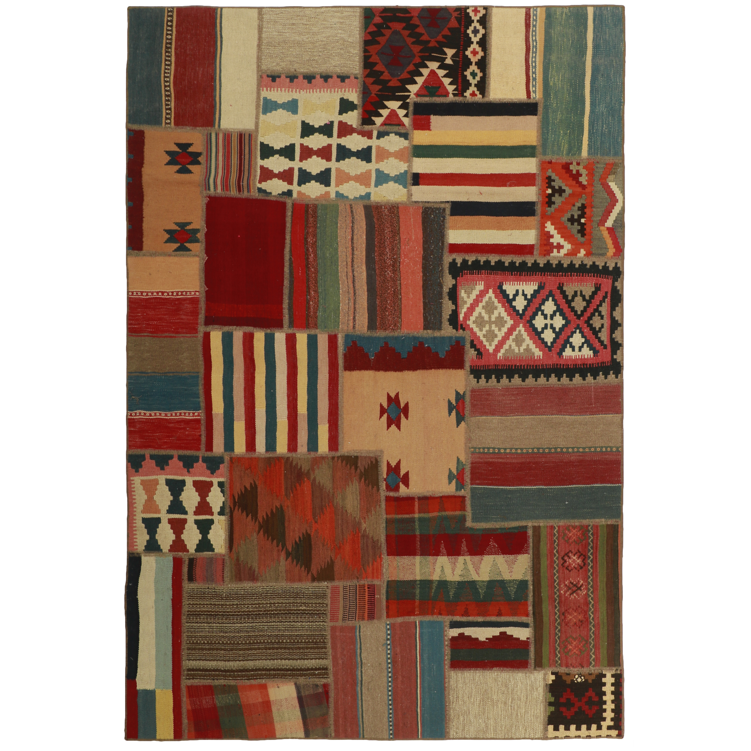 کلاژ گلیم دستبافت سه و نیم متری کد 486822