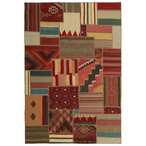 کلاژ گلیم دستبافت سه و نیم متری کد 486826