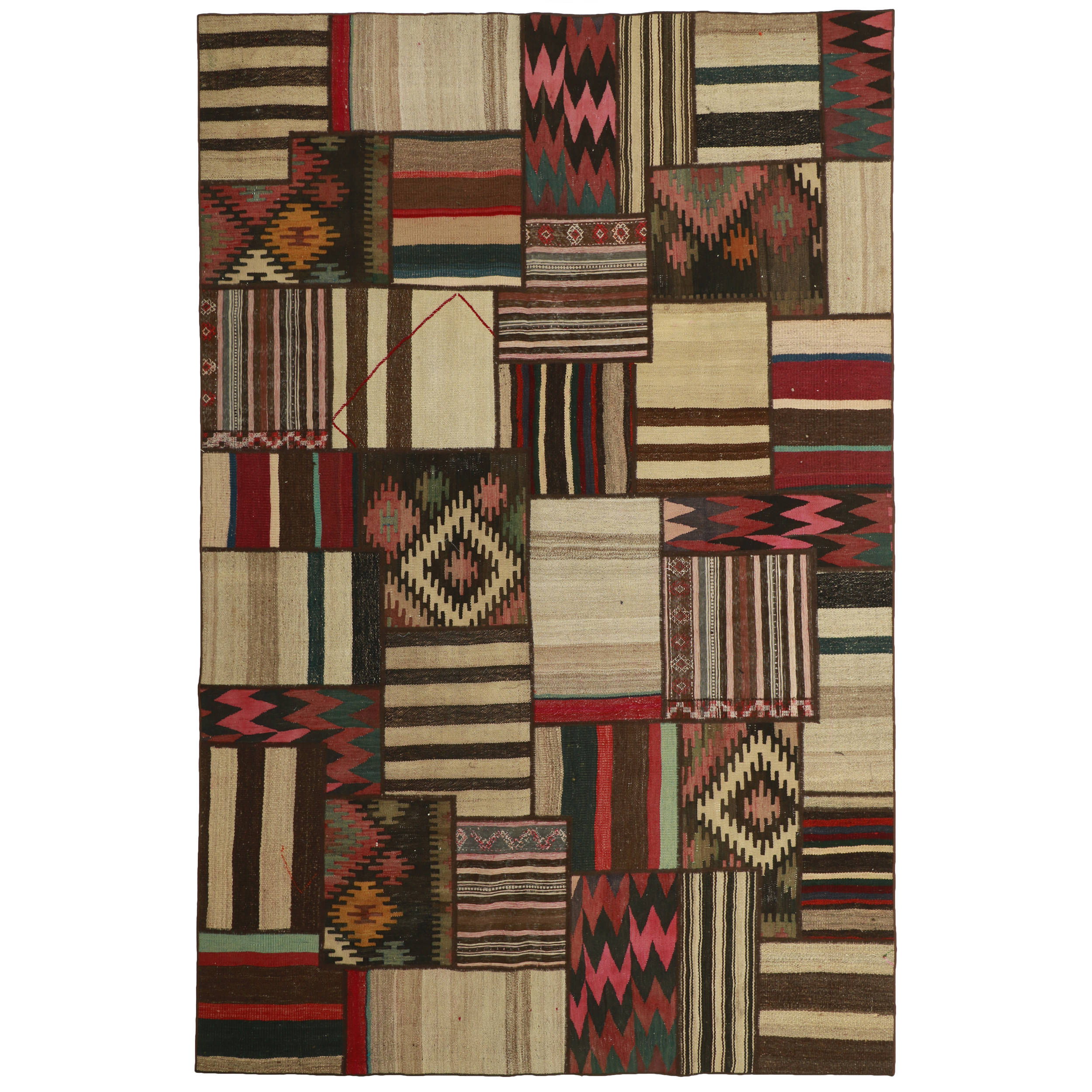 کلاژ گلیم دستبافت شش متری کد 486860