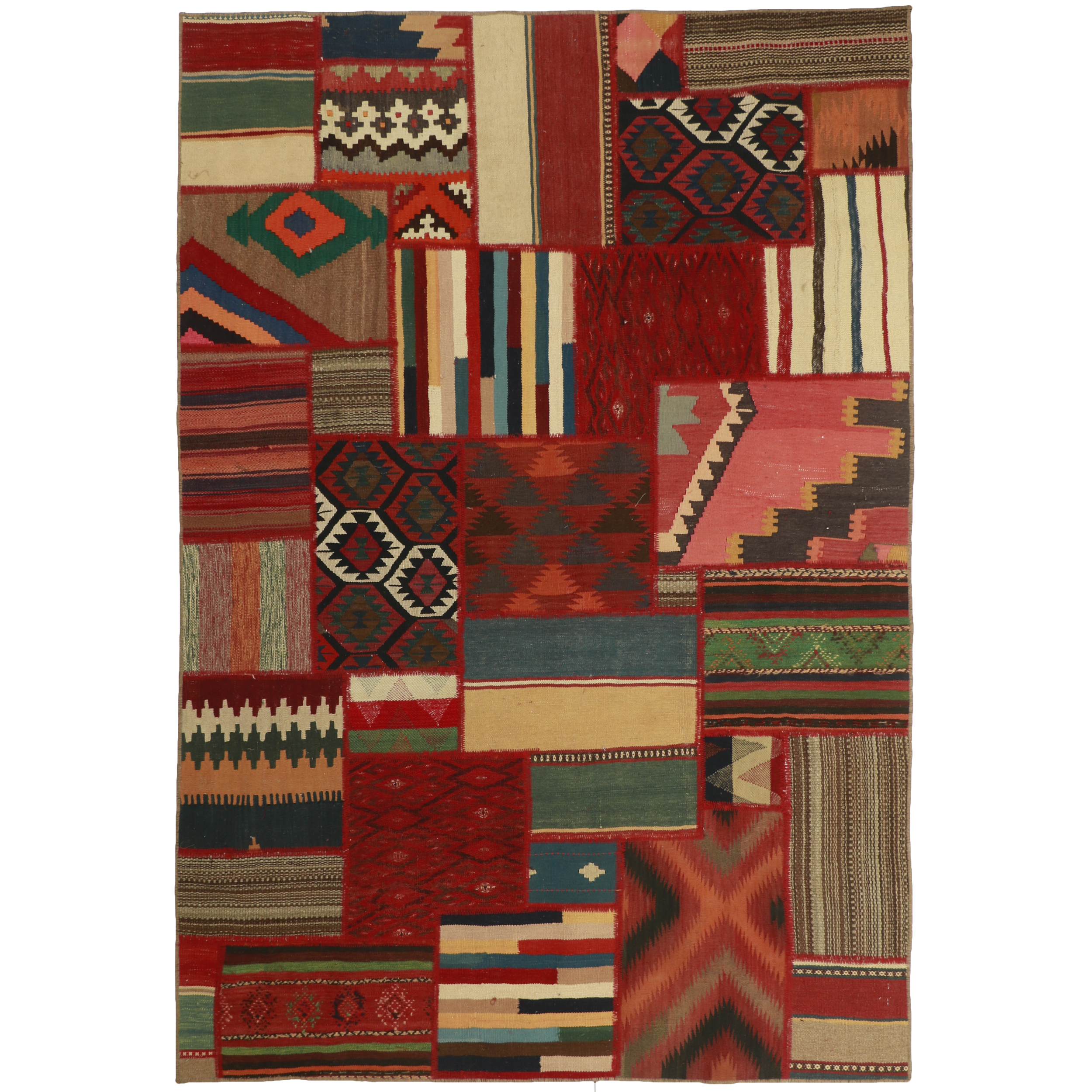 کلاژ گلیم دستبافت سه و نیم متری کد 486827