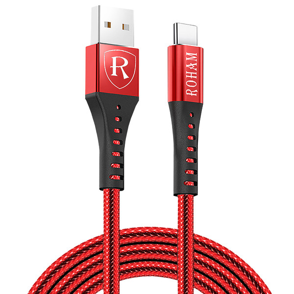 کابل تبدیل USB به USB-C رهام مدل RO69 طول 1.2 متر