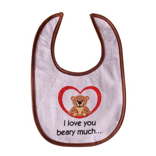 پیشبند نوزاد طرح I Love beary