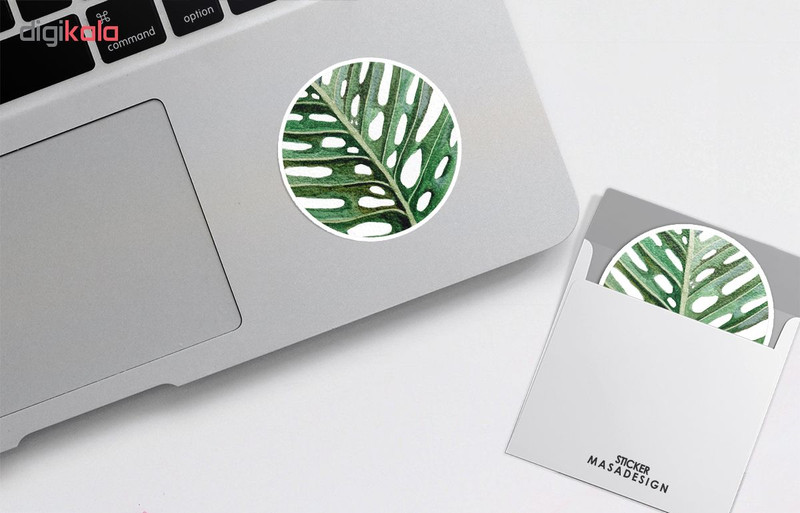 استیکر لپ تاپ ماسا دیزاین طرح برگ انجیر مدل STK359