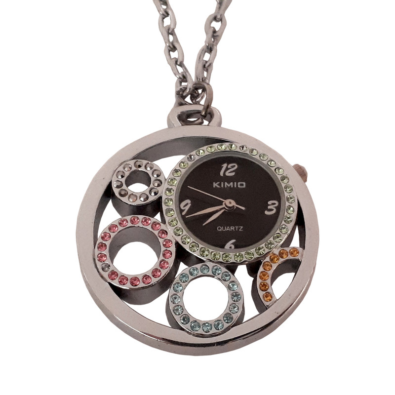 گردنبند ساعتی دخترانه کیمیو کد 6671