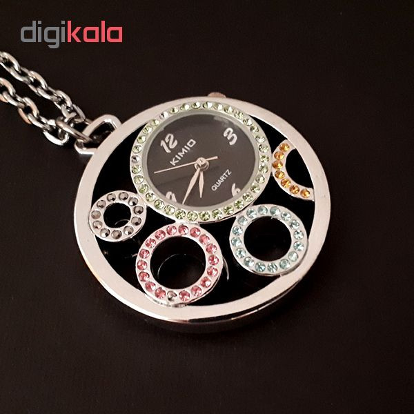 گردنبند ساعتی دخترانه کیمیو کد 6671