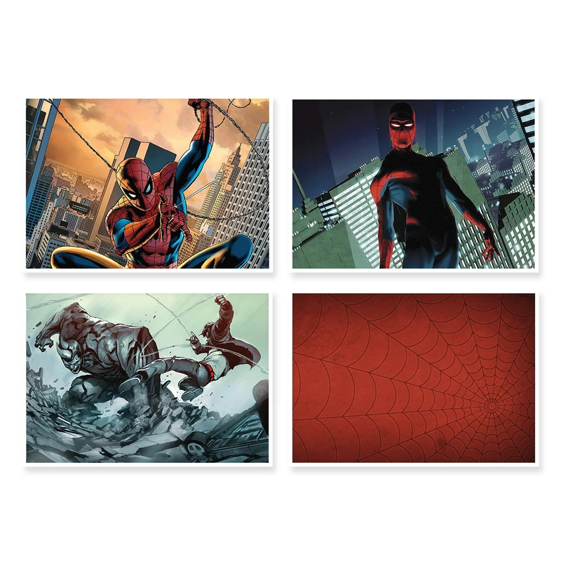 پوستر طرح SpiderMan کد A-1186 مجموعه 4 عددی