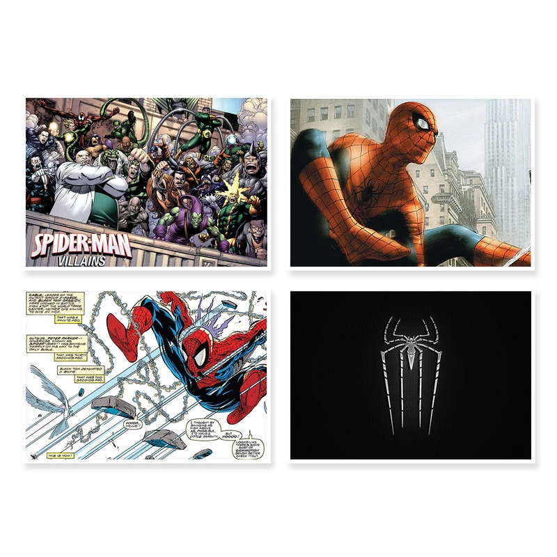 پوستر طرح SpiderMan کد A-1187 مجموعه 4 عددی
