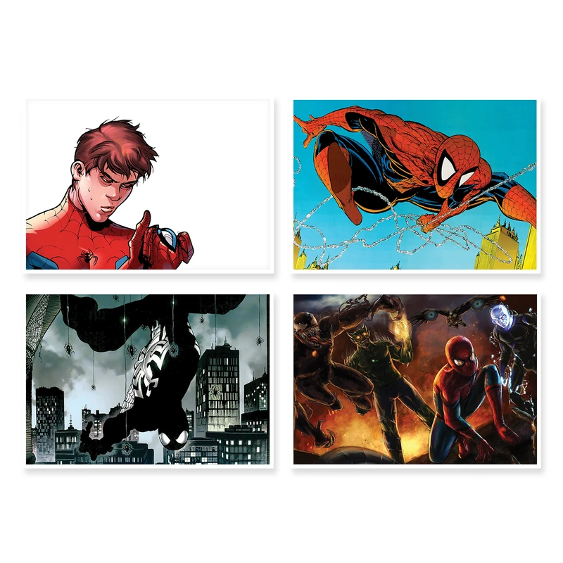 پوستر طرح SpiderMan کد A-1188 مجموعه 4 عددی