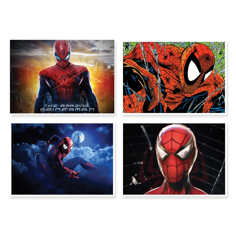 پوستر طرح SpiderMan کد A-1190 مجموعه 4 عددی