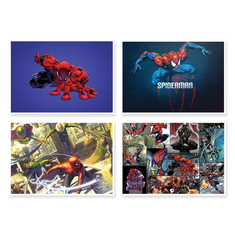 پوستر طرح SpiderMan کد A-1192 مجموعه 4 عددی