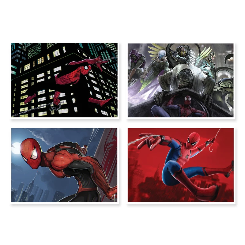 پوستر طرح SpiderMan کد A-1196 مجموعه 4 عددی