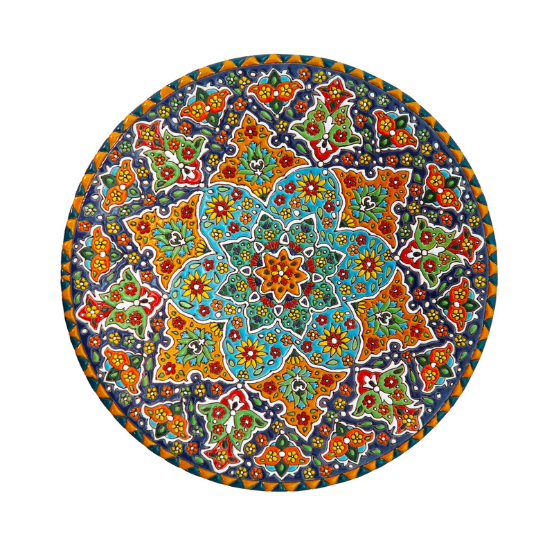 بشقاب میناکاری مدل Plt-C-DBO03-30