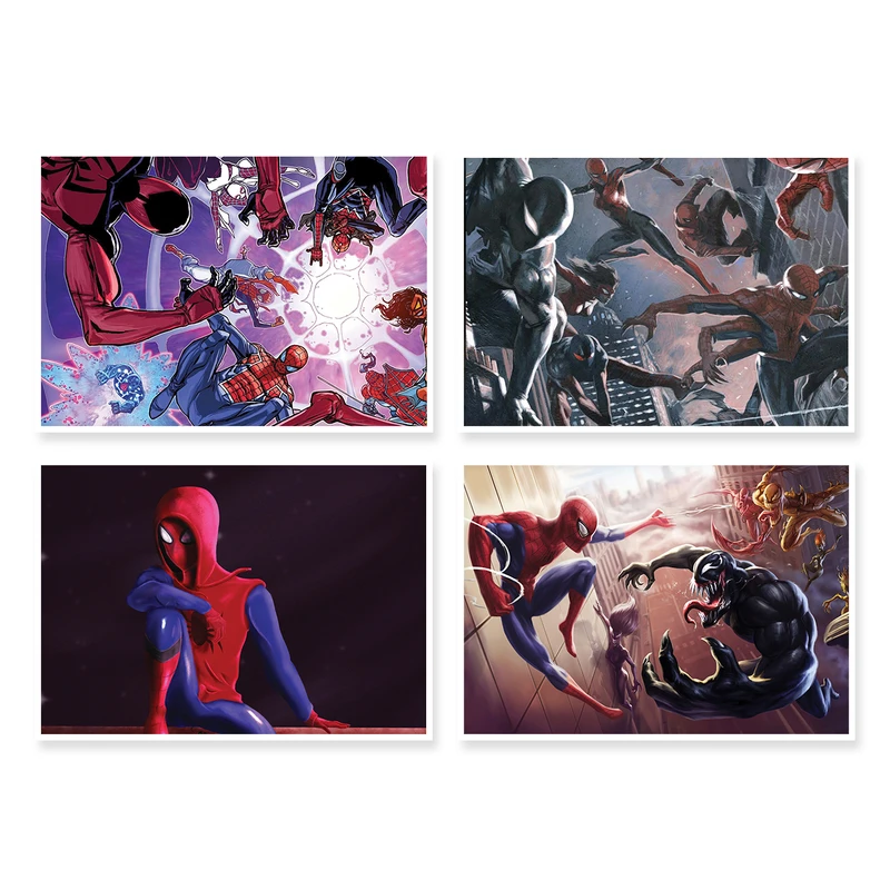 پوستر طرح SpiderMan کد A-1206 مجموعه 4 عددی