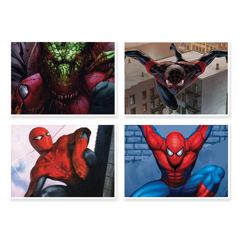 پوستر طرح SpiderMan کد A-1211 مجموعه 4 عددی