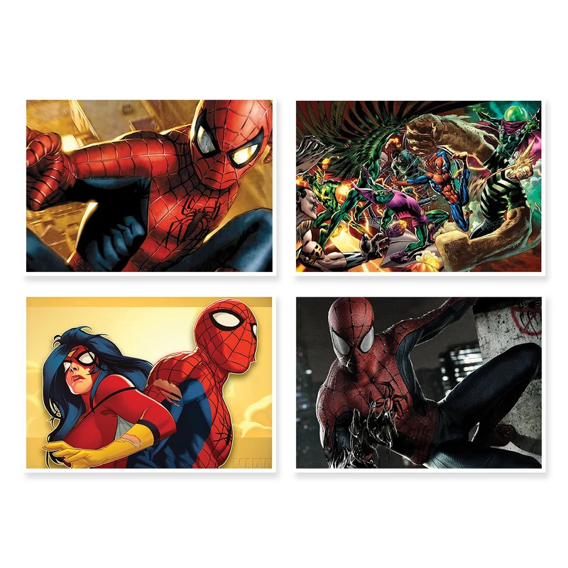 پوستر طرح SpiderMan کد A-1212 مجموعه 4 عددی