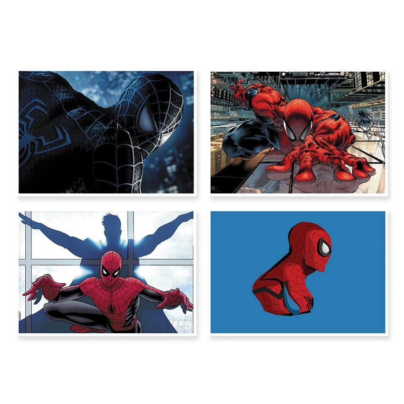 پوستر طرح SpiderMan کد A-1214 مجموعه 4 عددی