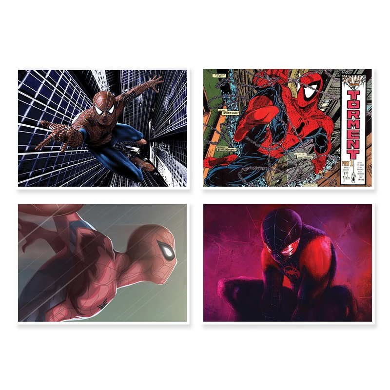 پوستر طرح SpiderMan کد A-1229 مجموعه 4 عددی