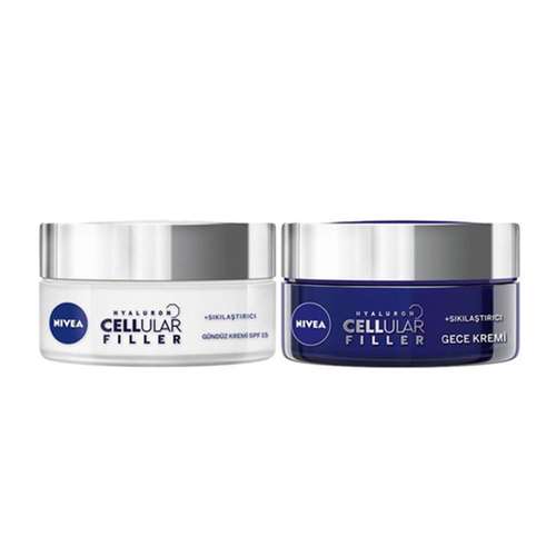 مجموعه کرم ضد چروک روز و شب نیوآ مدل Cellular Filler حجم 100 میلی لیتر
