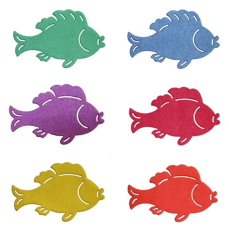 الگو نمد طرح ماهی مدل ONM40 بسته 6 عددی