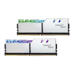 رم دسکتاپ DDR4 دو کاناله 3000 مگاهرتز CL16 جی اسکیل مدل Trident Z Royal SILVER ظرفیت 16 گیگابایت 