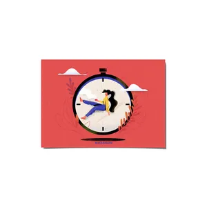 کارت پستال ماسا دیزاین طرح دختر کد postv90