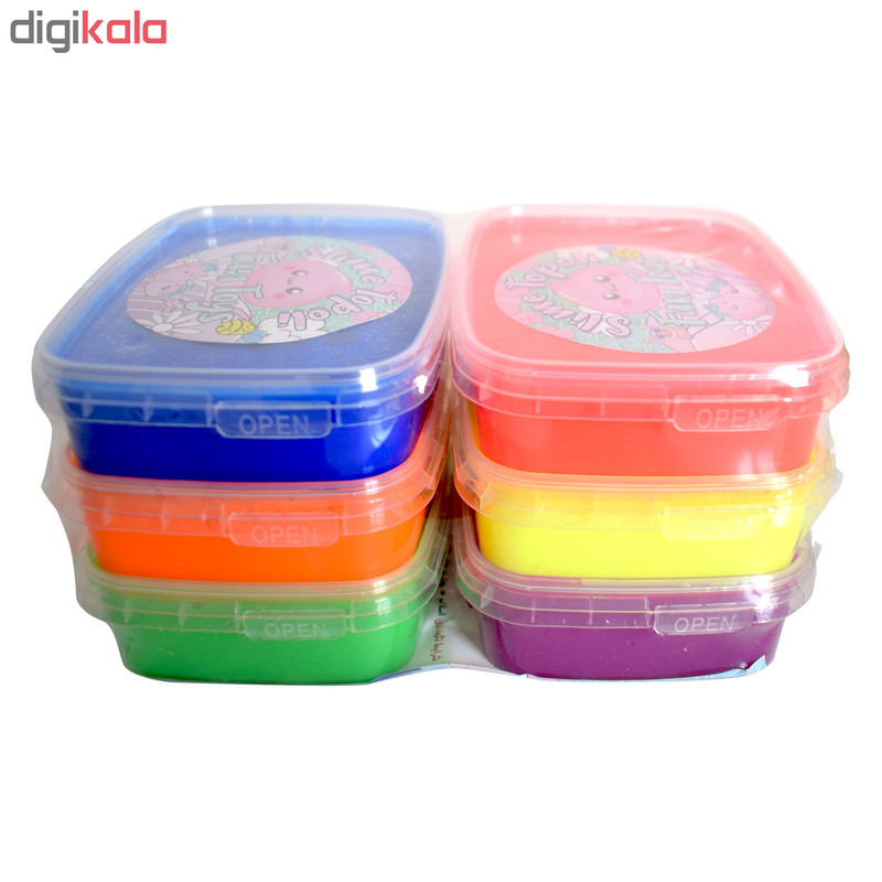 ژل بازی اسلایم تپلی مدل BLight S200 بسته 6 عددی