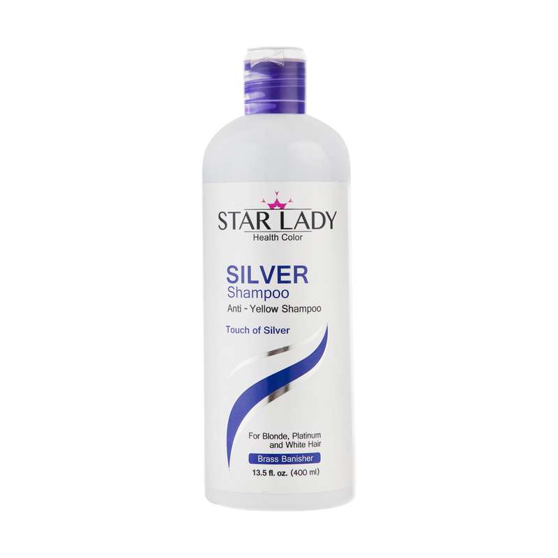 شامپو ضد زردی استار لیدی مدل Silver حجم 400 میلی لیتر شامپو ضد زردی استار لیدی مدل Silver حجم 400 میلی لیتر