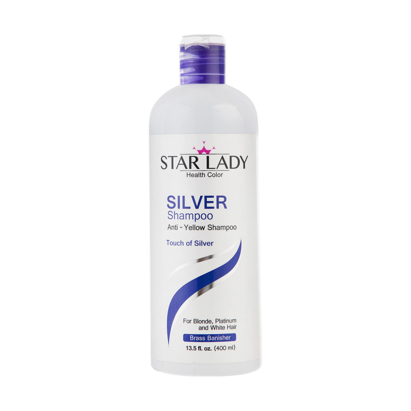 شامپو ضد زردی استار لیدی مدل Silver حجم 400 میلی لیتر شامپو ضد زردی استار لیدی مدل Silver حجم 400 میلی لیتر