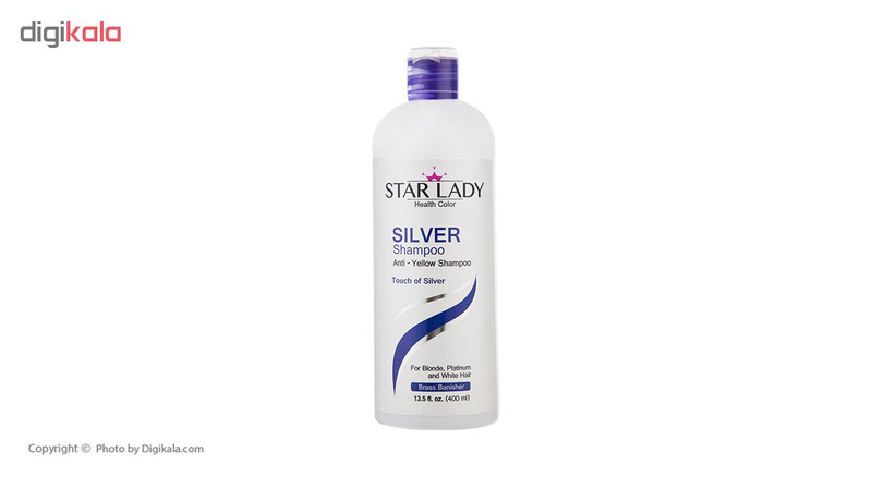شامپو ضد زردی استار لیدی مدل Silver حجم 400 میلی لیتر شامپو ضد زردی استار لیدی مدل Silver حجم 400 میلی لیتر