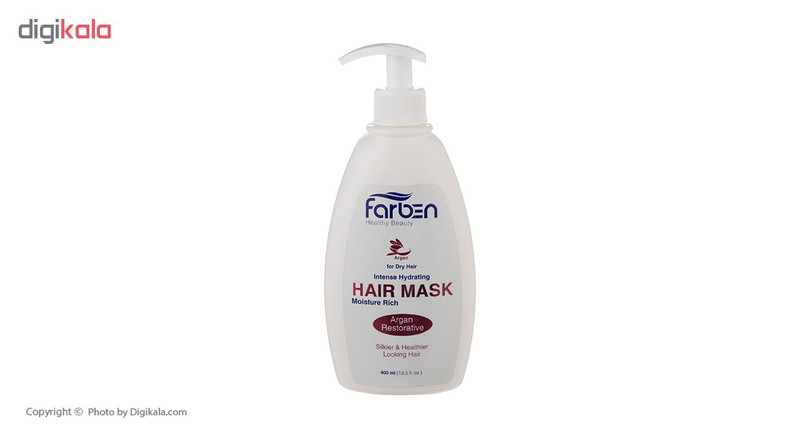 ماسک مو آرگان فاربن مدل Moisture Rich حجم 400 میلی لیتر