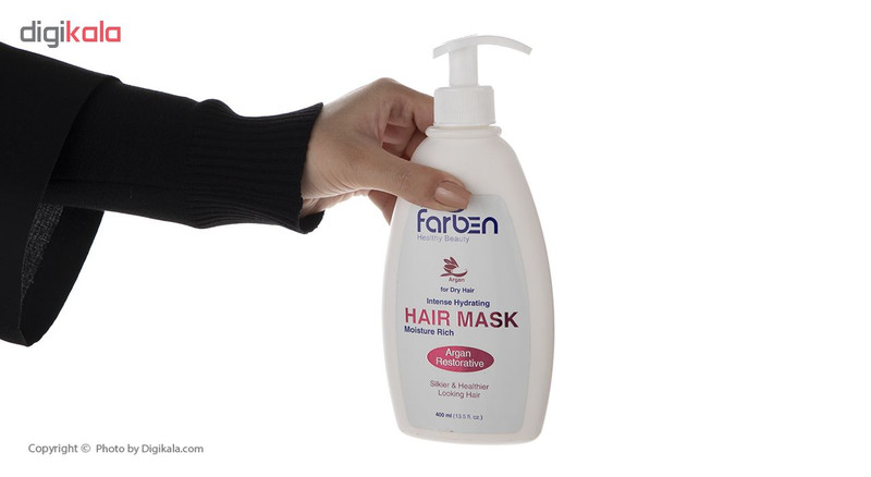 ماسک مو آرگان فاربن مدل Moisture Rich حجم 400 میلی لیتر