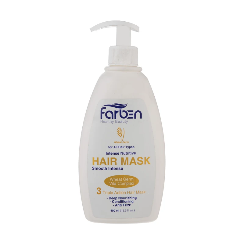 ماسک مو جوانه گندم فاربن مدل Smooth Intense حجم 400 میلی لیتر