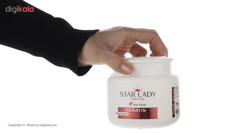 ماسک مو استار لیدی مدل Keratin حجم 500 میلی لیتر
