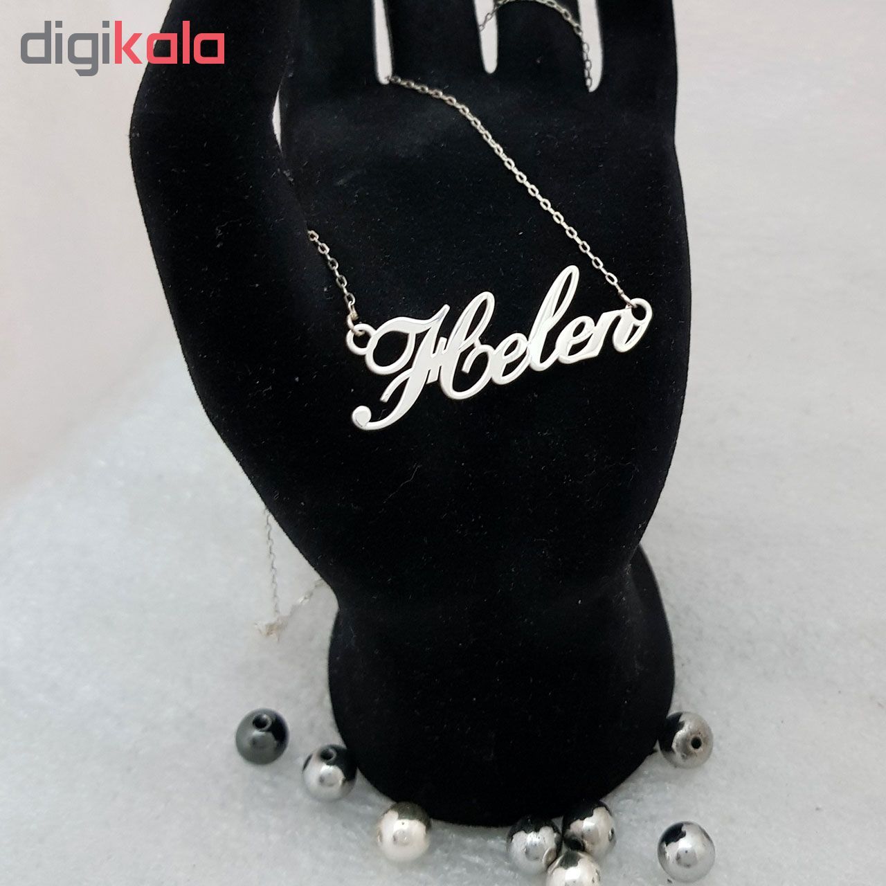 گردنبند نقره زنانه ترمه 1 طرح هلن کد e8 -  - 3