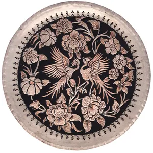 سینی قلمزنی طرح پرنده کد GH34