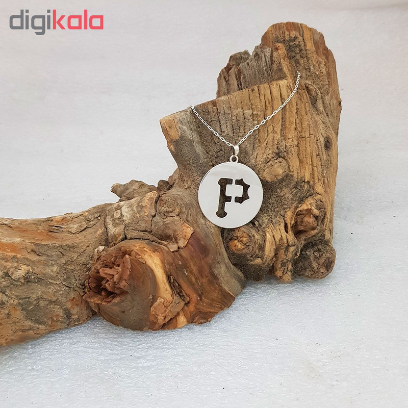 گردنبند نقره زنانه ترمه 1 طرح پی کد e22