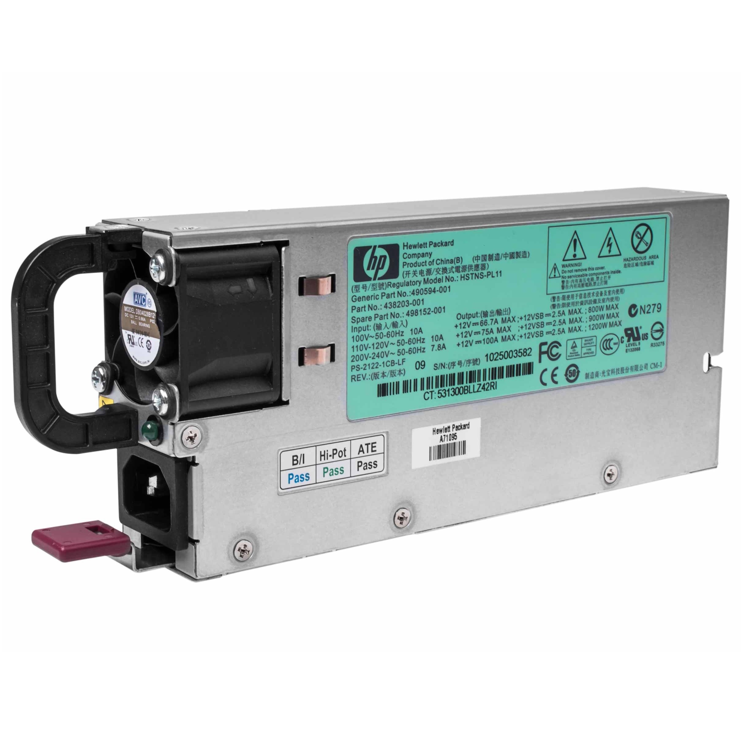 منبع تغذیه سرور اچ پی مدل DL580 G7 498152-001 