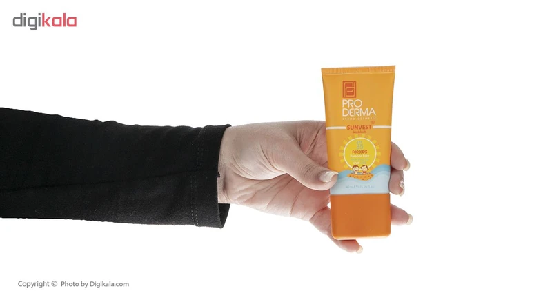 عکس شماره 5 : کرم ضد آفتاب کودک پرودرما مدل sunvest حجم 40 میلی لیتر