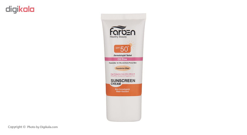 کرم ضد آفتاب رنگی فاربن مدل Non-Comedogenic حجم 50 میلی لیتر کرم ضد آفتاب رنگی فاربن مدل Non-Comedogenic حجم 50 میلی لیتر