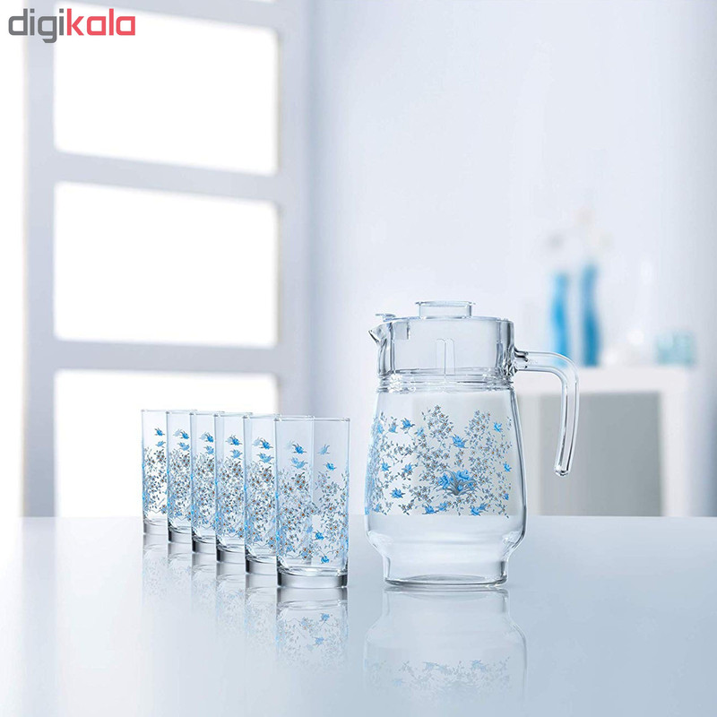 ست پارچ و لیوان 7 پارچه لومینارک مدل ROMANTIQUE