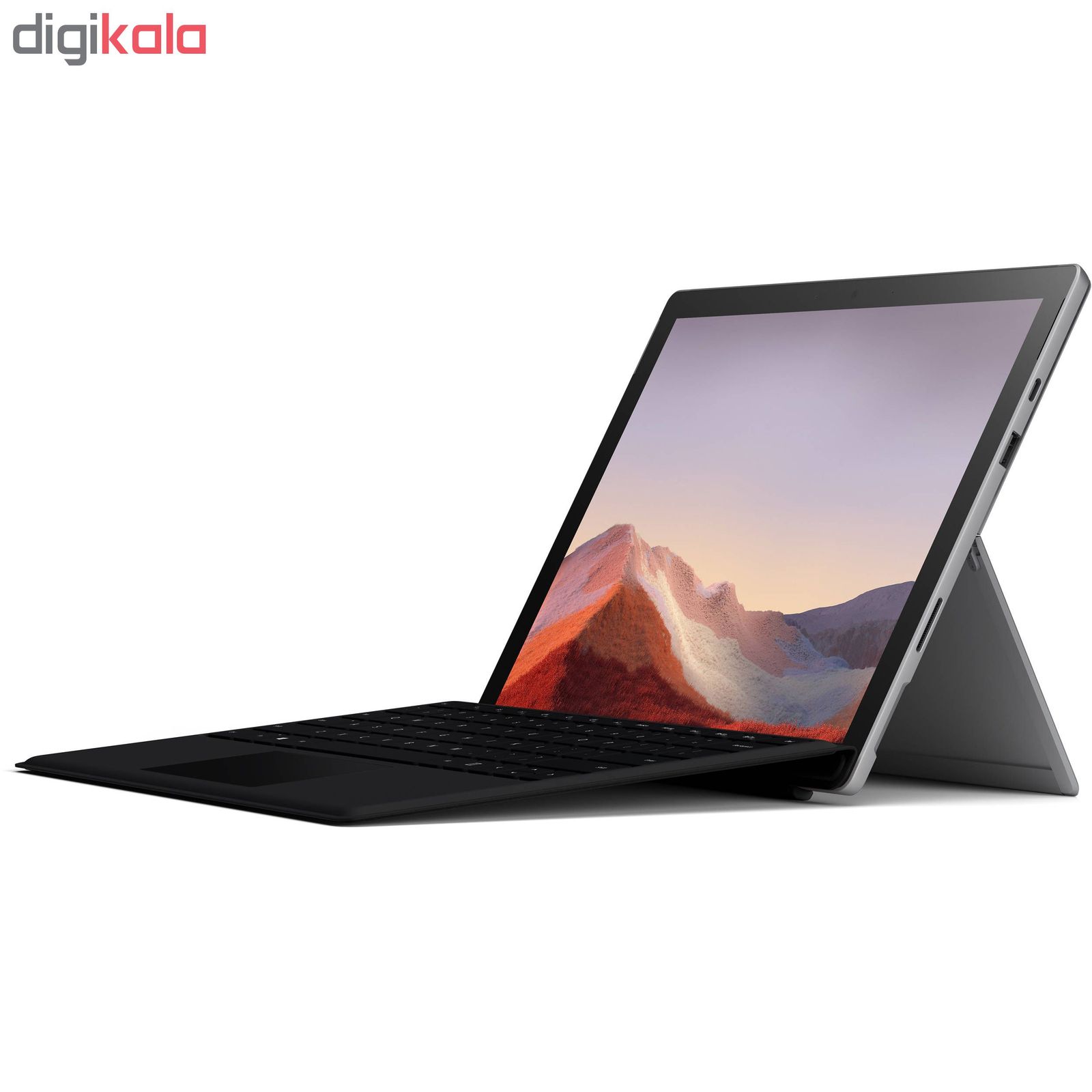 تبلت مایکروسافت مدل Surface Pro 7 - D به همراه کیبورد Black Type Cover