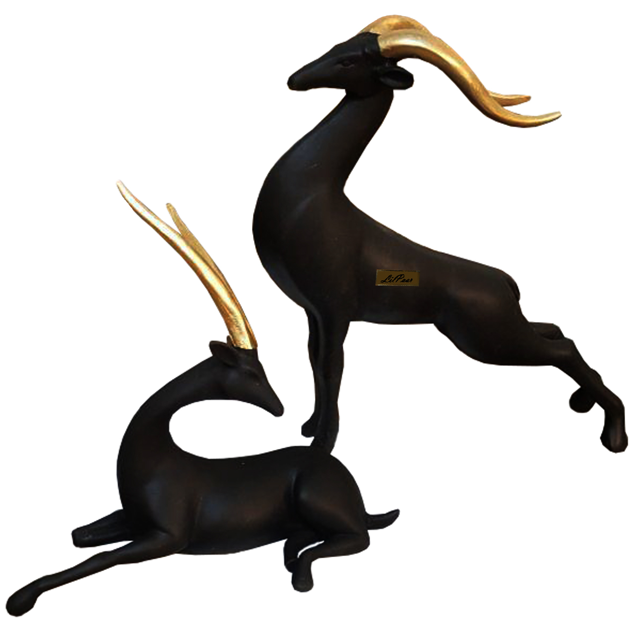 مجسمه لیلپار طرح غزال مدل DKH-7092 SS