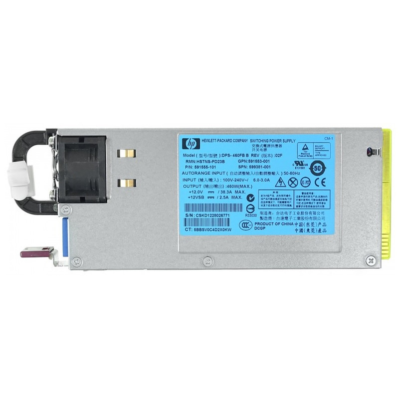 منبع تغذیه سرور اچ پی مدل DL360 G7 599381-001