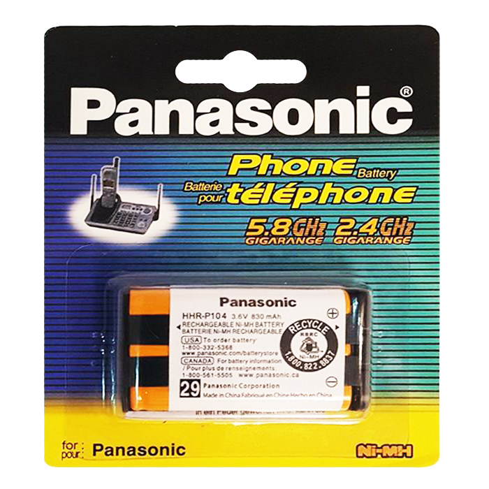 خرید اینترنتی                     باتری تلفن بی سیم پاناسونیک کد HHR-P104