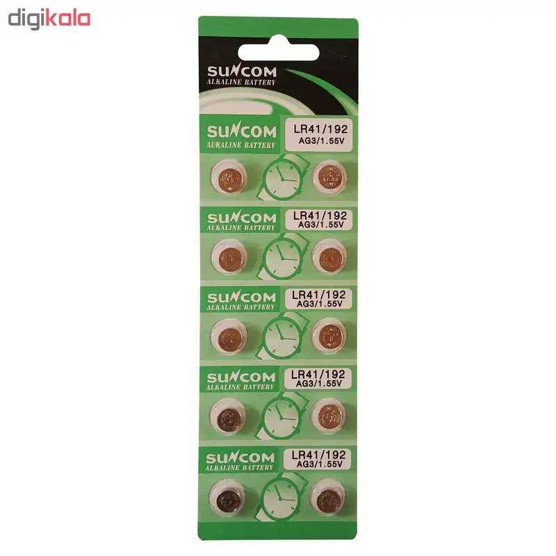 باتری ساعت  سان کام مدل AG3 بسته 10 عددی