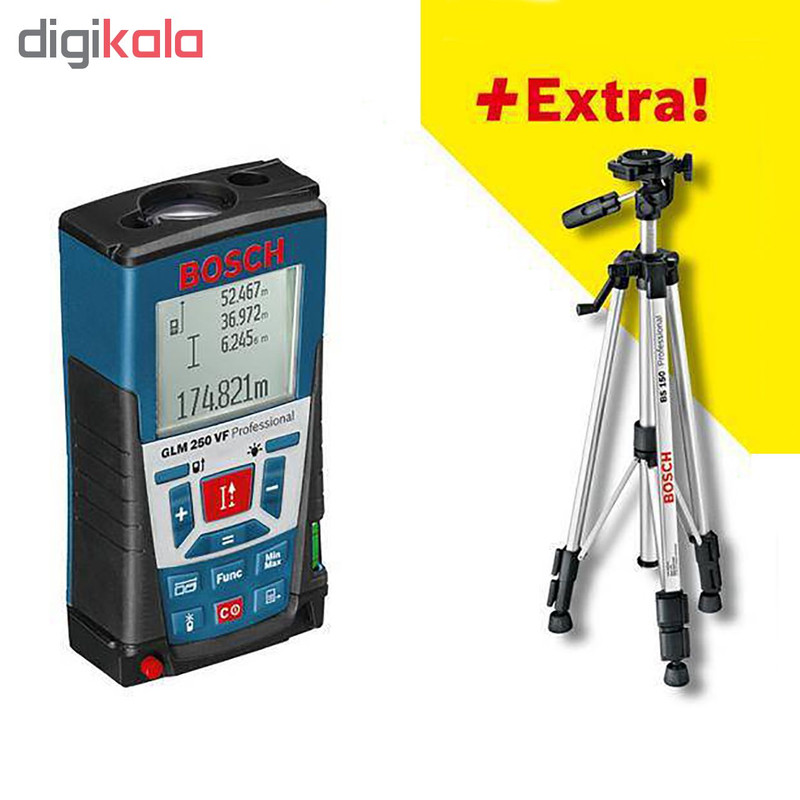متر لیزری بوش مدل GLM 250 VF + Bt 150
