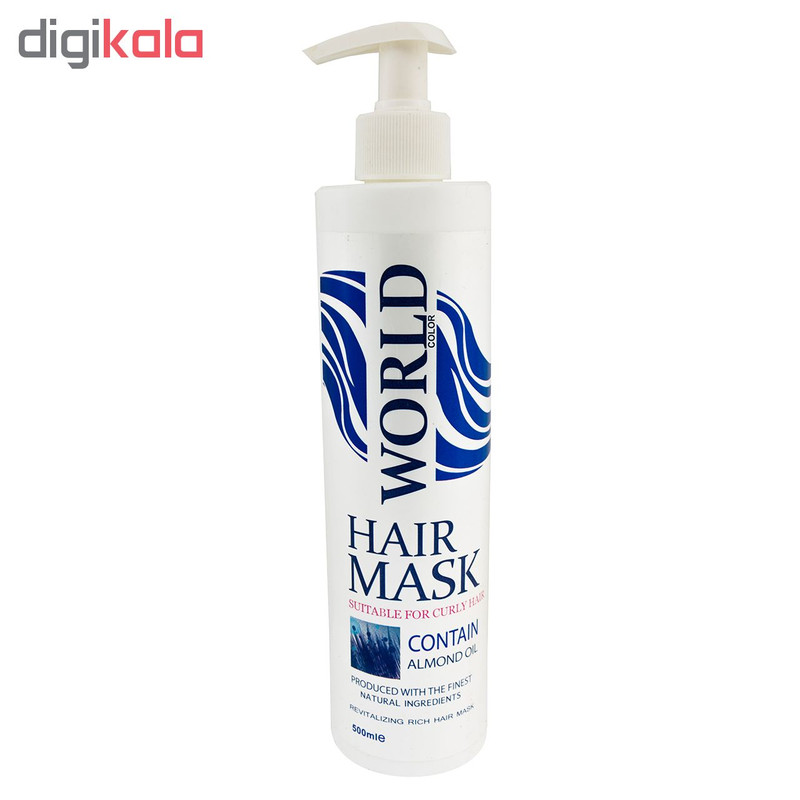 ماسک مو ورد کالر مدل ALMOND OIL حجم 500 میلی لیتر