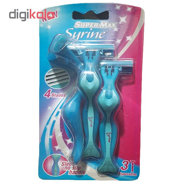 خود تراش سوپر مکس مدل Syrine بسته 3 عددی