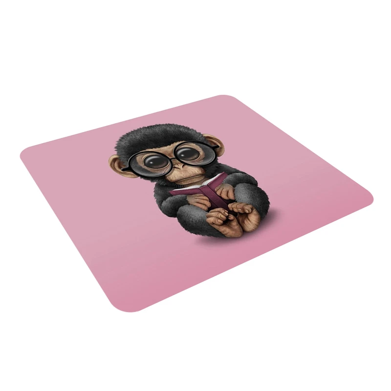 ماوس پد طرح میمون کتابخوان مدل MP 0034